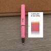 1Pc Ballpoint Pen + 8 Refills Black Blue Red Ink Gel Pen Bullet Tip 0.5mm Rollerball Pen School Office Supplies Stationery Pen