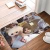 Covoraș Personalizat cu Meme Pisici Plângătoare Covor Anti-Alunecare Animal Baie Bucătărie Grădină Covor 40*60cm