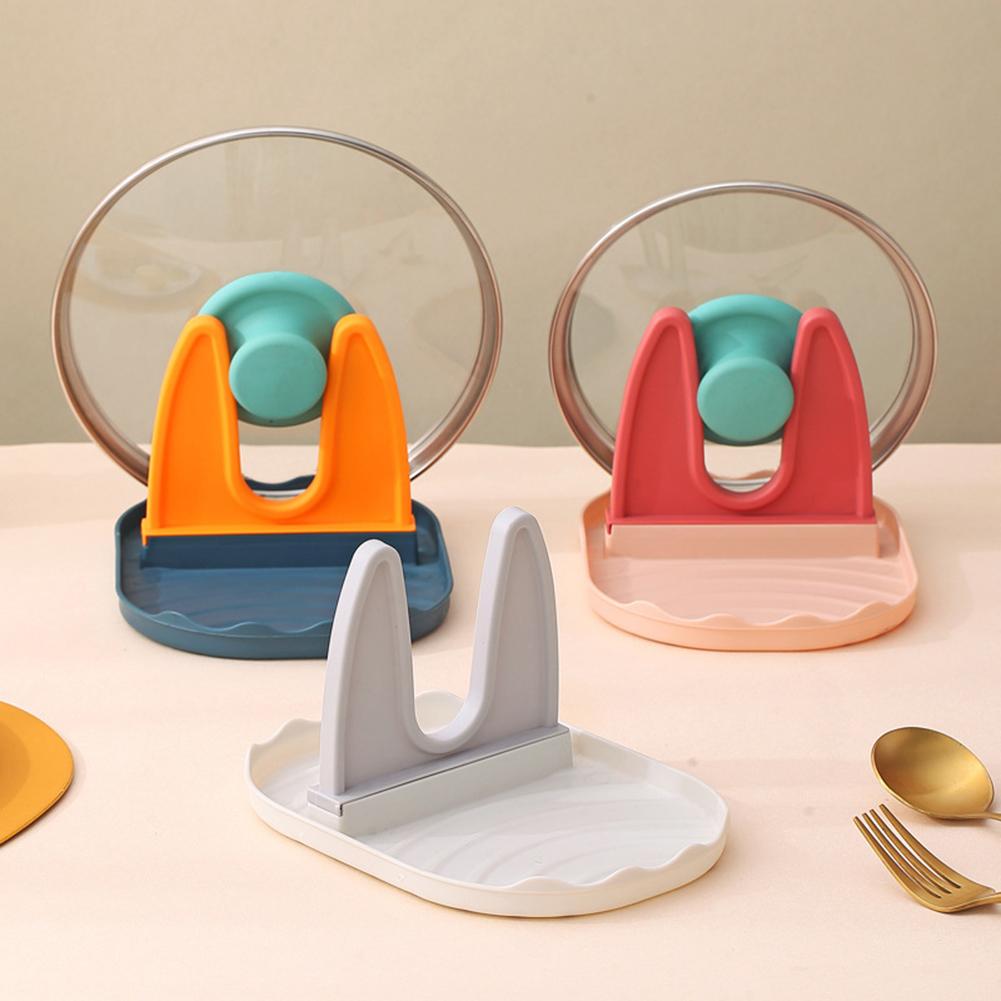 Multi-Functional Reversible Kitchen Shelf Pot Lid Holder Chopstick Storage Rack