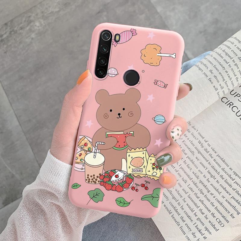 For Redmi Note 8 Pro 8T Back Cover Protective Case Soft Silicone Cute Cartoon Cat Frog Funda Phone Case For Xiaomi Redmi Note 8