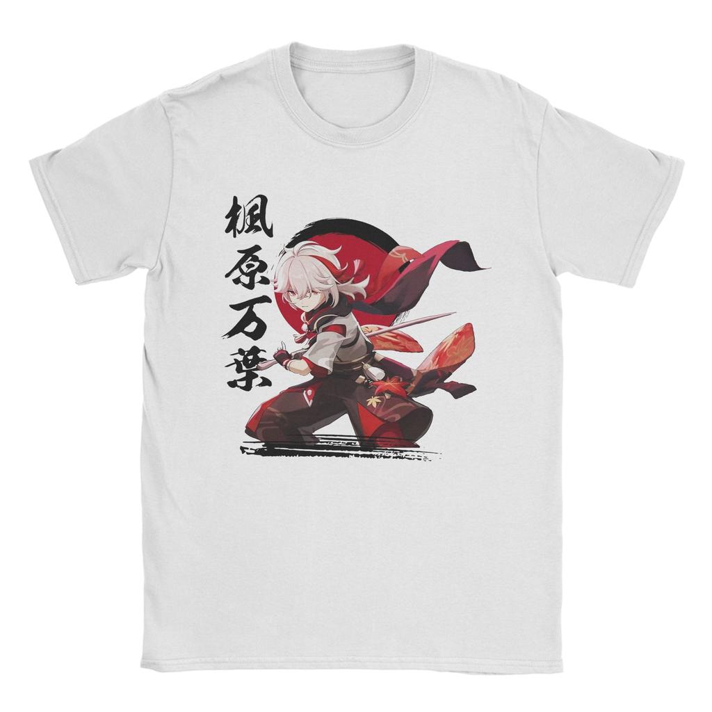 Kaedehara Kazuha Genshin Impact For Unisex Unisex T Shirts Vintage Tee Shirt Short Sleeve O Neck Tshirt Pure Cotton Adult Clothing