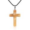 1Pc Handmade Carved Cross Natural Stone Pendant Necklace For Women Men Healing Chakra Crystal Charms Choker Jewelry