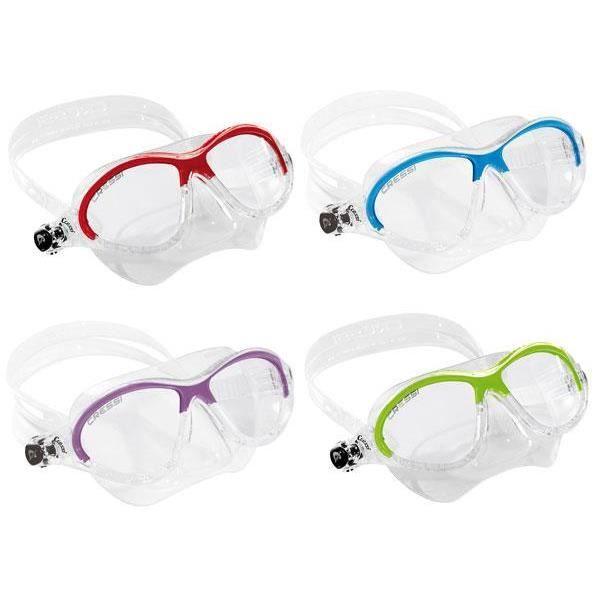 Masque De Snorkeling - CRESSI - Moon Kid - Verres Incassables - Adaptabilité Parfaite - Boucles Micrométriques