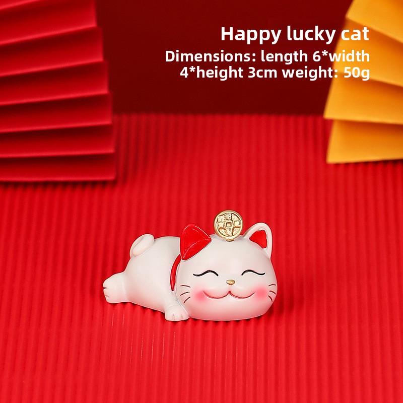 Cute Mobile Phone Stand Decoration Cute Maneki Neko Resin Office DeskCute Gift Decoration