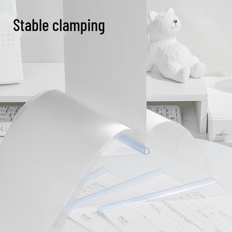 Deli A4 Transparent Pull Rod File Folder