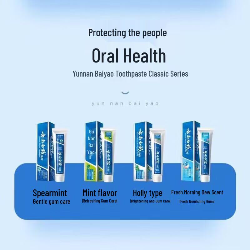 Yunnan Baiyao Mint Toothpaste Oral Care Set