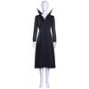 Wednesday Addams Halloween Stand Collar Long Dress Cosplay Costume for Anime Show