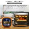Waterproof Thermometer Touchscreen Bbq Grilling Thermometer Digital Meat Thermometer Backlit For Water Heating Dessert Making