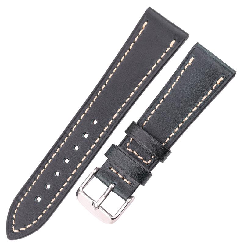 Ремешок для часов из коровьей кожи 18 мм 20 мм 22 мм 24 мм коричневый синий красный — фото 9