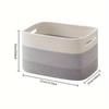 Miflame Color-Block Cotton Rope Storage Basket