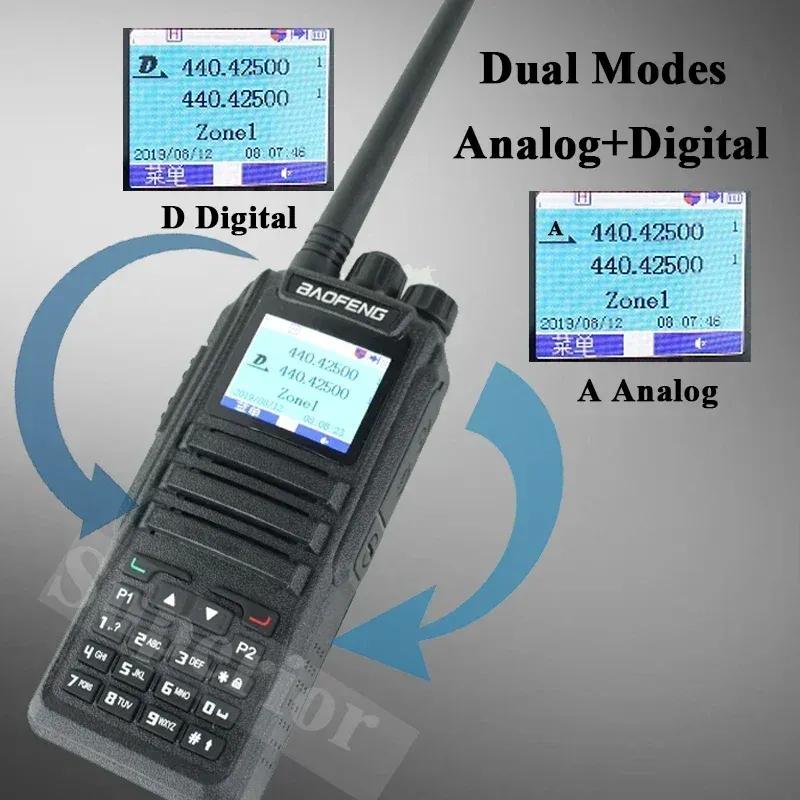 Baofeng DM-1701 DMR Digital Walkie Talkie DM1701 Open DG77 Dual Mode Ham Radio Digital&Analog Dual Time Slot Tier 1+2 Dual Band
