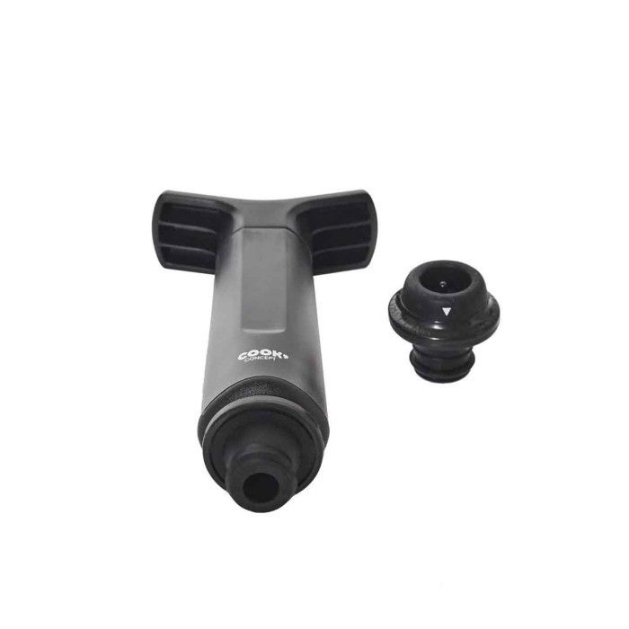 Pompe à Vin Vide d'Air "2 Bouchons" 16cm Noir