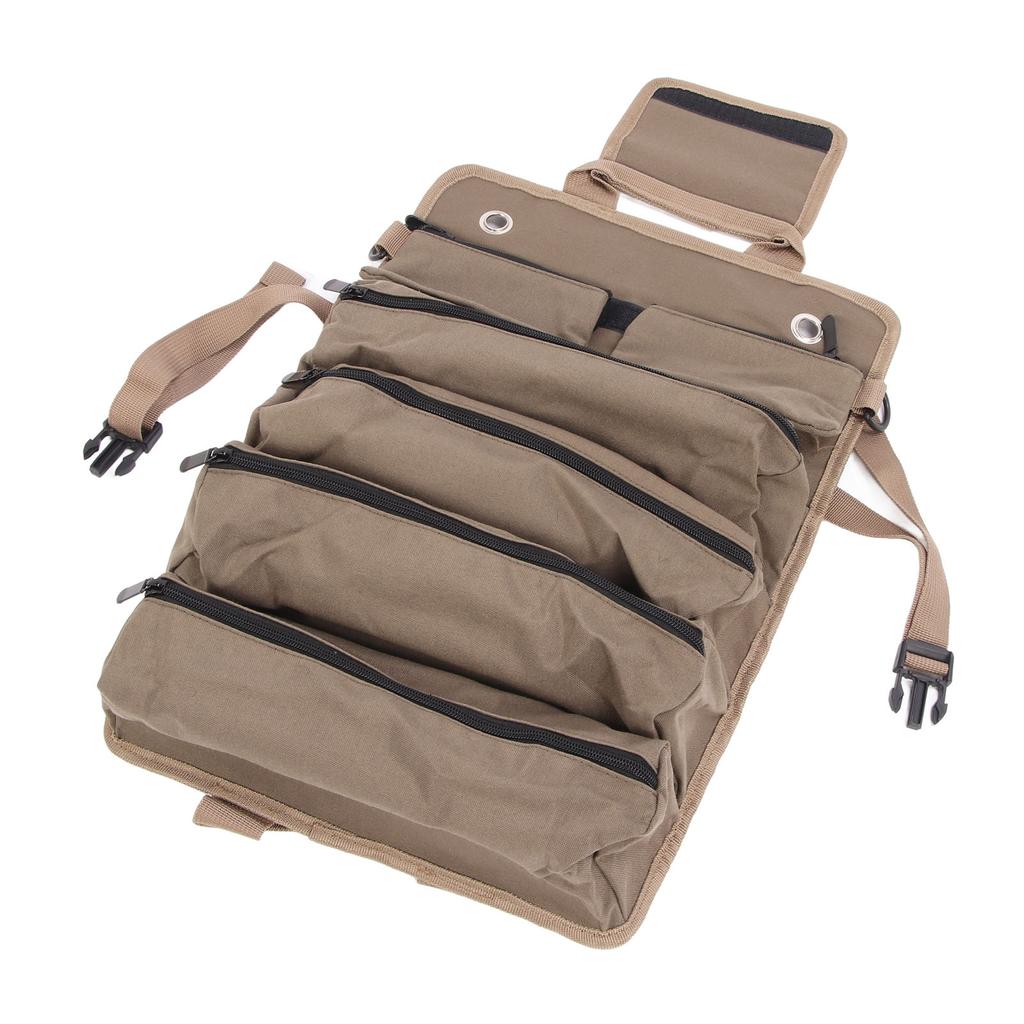 Werkzeugtasche zum Aufrollen, multifunktional, aus Oxford-Gewebe, strapazierfähig, tragbar, zum Aufrollen, Werkzeugtasche, Organizer