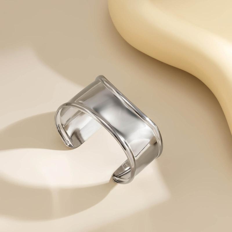 Fashionable Wide Opening Bracelet Irregular Bracelet Irregular Shape Wristlet Unique Wide Cuff Bracelet for Women Girls
