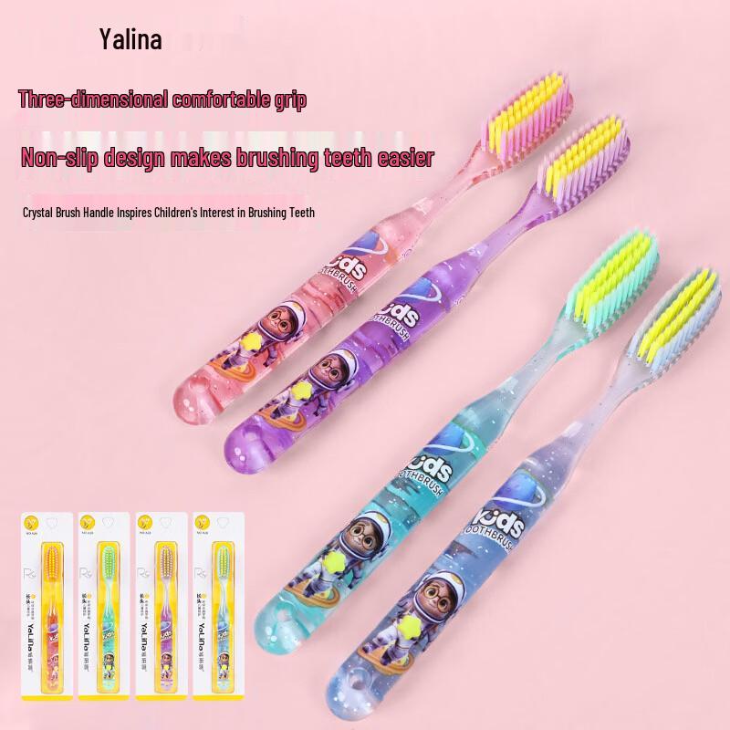 

YALINNA Children s Soft-Bristle Toothbrush with Crystal Handle