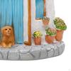 Cottage Shaped Vase Flower Pot Handcraft Crafting Ornament Home Decoration Figurine for Window