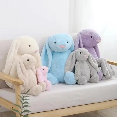 25/40cm Lilás Brinquedo Tímido Rosa Tulipa Rede Vermelha Longa Orelha Coelho Pelúcia Conforto Animal Brinquedos Macios Bonnie Coelho Boneca Presentes para Crianças