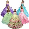 15pcs/lot Doll Accessories For Barbie Doll Outfits = 5pcs Wedding Dresses & 10pairs Shoes 1/6 Doll Clothes For Barbie Dolls