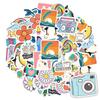 35pcs Playful Nature Stickers Cartoon Cartoons Animal Stickers Stickers For Notebook Luggage Mobile Phone Cup Guitar