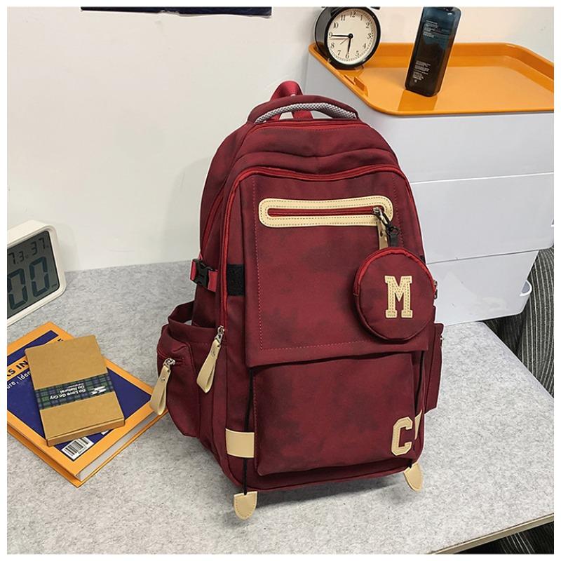 Ridge Protection, Lightweight Schoolbag for Boys, Junior High School Students, High School Students, New Large-capacity Simple Backpack for Women