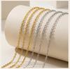 Wholesale 10pcs Stainless Steel Chain O-link Cross Cable Necklaces for DIY Jewelry Making Supplies