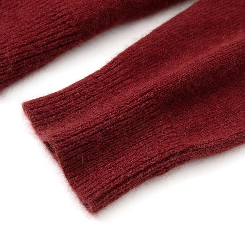 Xiangying Women's Christmas Red Bowknot Knitted Cardigan