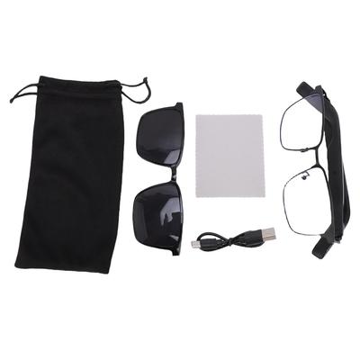 Intelligente Brille Blaulichtfilterung IP54 Wasserdicht Sprachsteuerung Sonnenbrille mit offener Ohrhörer-Lautsprecher