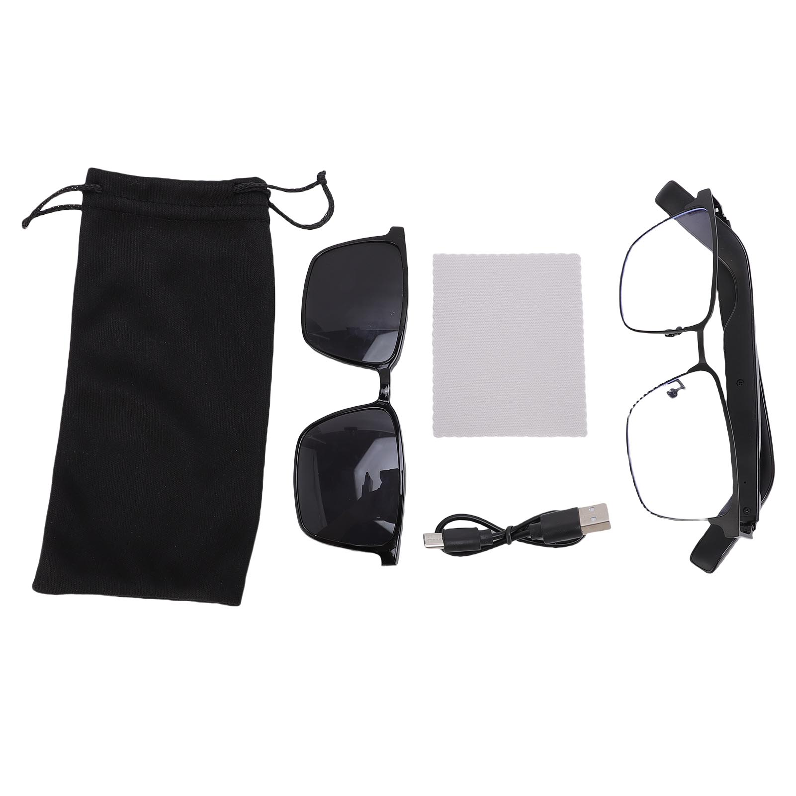 

Smart Glasses Blue Light Filtering IP54 Water Proof Voice Control Sunglasses with Opening Ear Speake