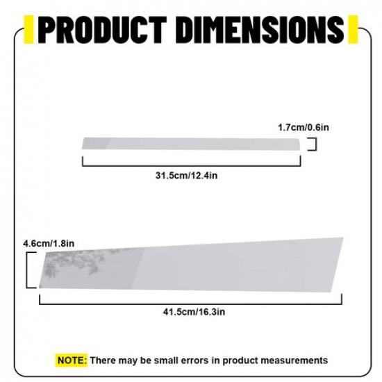 6PCS Black Pillar Chrome Posts Door Trim 2008-2012 Window For Honda Accord Sedan