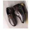 Sapatos Masculinos de Outono em Couro Genuíno Antiderrapantes Planos - Couro Bovino Casual para Meia-Idade e Idosos