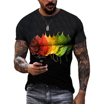 Neue Mode Herbst Landschaft grafik t-shirts Sommer Männer Casual Landschaft Muster Tees 3D Gedruckt Oansatz übergroßen t-shirt Tops