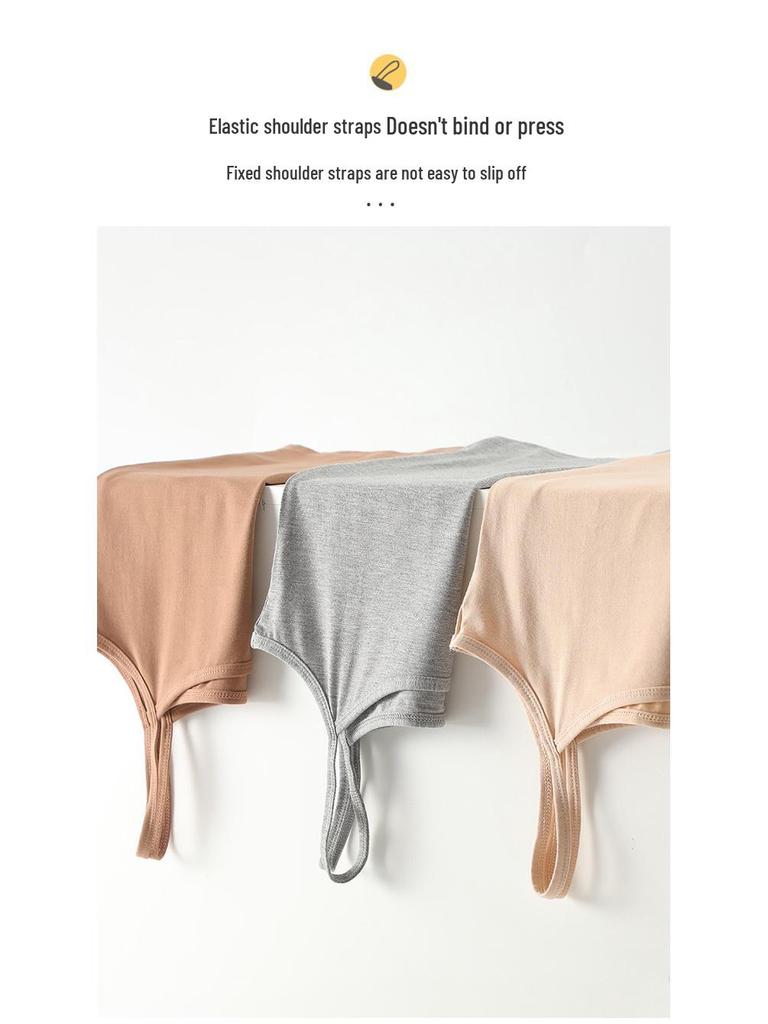 Women's Spring-Summer Modal Camisole: Breathable, Slimming, Seamless, Solid Color Base Layer