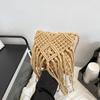 Yogodlns Bohemian Tassel Straw Bag Women Fashion Weave Handmade Crossbod Bag Summer Kintted Beach Handbag Vacation Lady Pouch