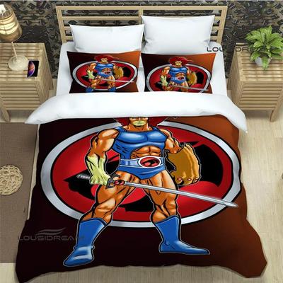 Thundercats Anime Printed Bedding Sets Exquisite Bed Supplies Set Duvet Cover Bed Comforter Set Bedding Set Luxury Birthday Gift