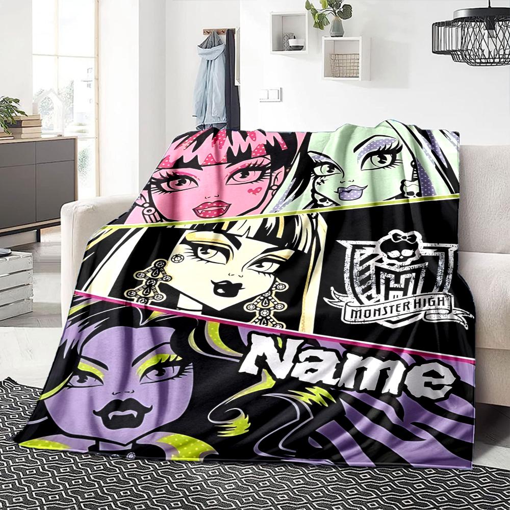 Custom Name Vampire Gothic Fantasy Art blanket for Couch & Bed, Plush Cozy Fuzzy Blanket Super Soft & Warm Blankets for Fall and Winter. 0908440