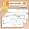 Qinglian D Series 54K Universal Carbon-Paper Receipt Book: Two-Part/Three-Part Forms with Single Column.
