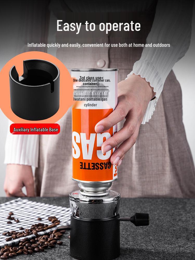 Mini Gas Stove: Compact Outdoor Coffee and Moka Pot Heater