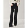 JUZI Anna-Co Women's Slim-Fit High-Waisted Flared Black Jeans