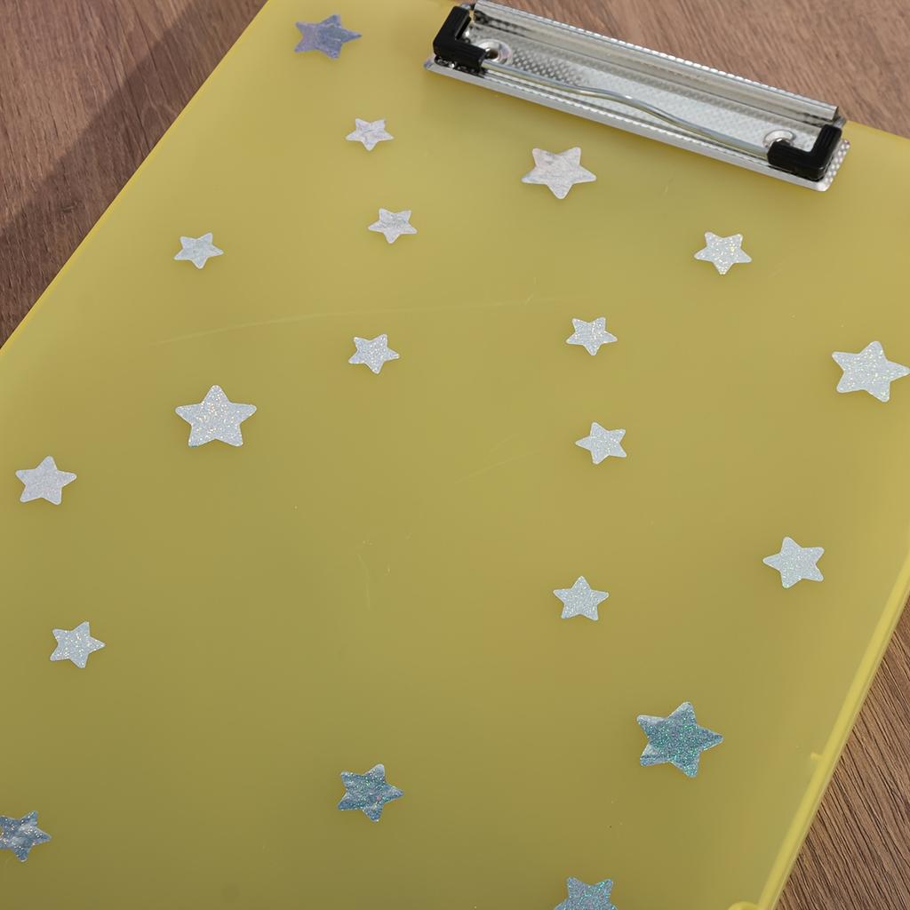 Star Stickers A4 Folder for Office Documents, Designed for Students to Organize Test Papers and Study Supplies
