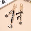Pretty Enamel Halloween Keychain Ghost Bat Key Ring Pendants for Women Girls Handbag Decor DIY Handmade Key Chain Gift