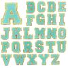 8cm Gold Edge Glitter Double-layer English Letter Iron-on Embroidery Patch