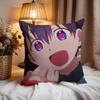 sShikimoris Not Just aCuties Cushion Cover Premium Comfort Reversible Pillow Cove -Two In One Design for Any Room & Car Interior
