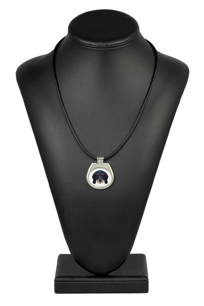 Teckel Wirehaired – Necklace with a geometric design and the inscription "Art-Dog" | Art-Dog