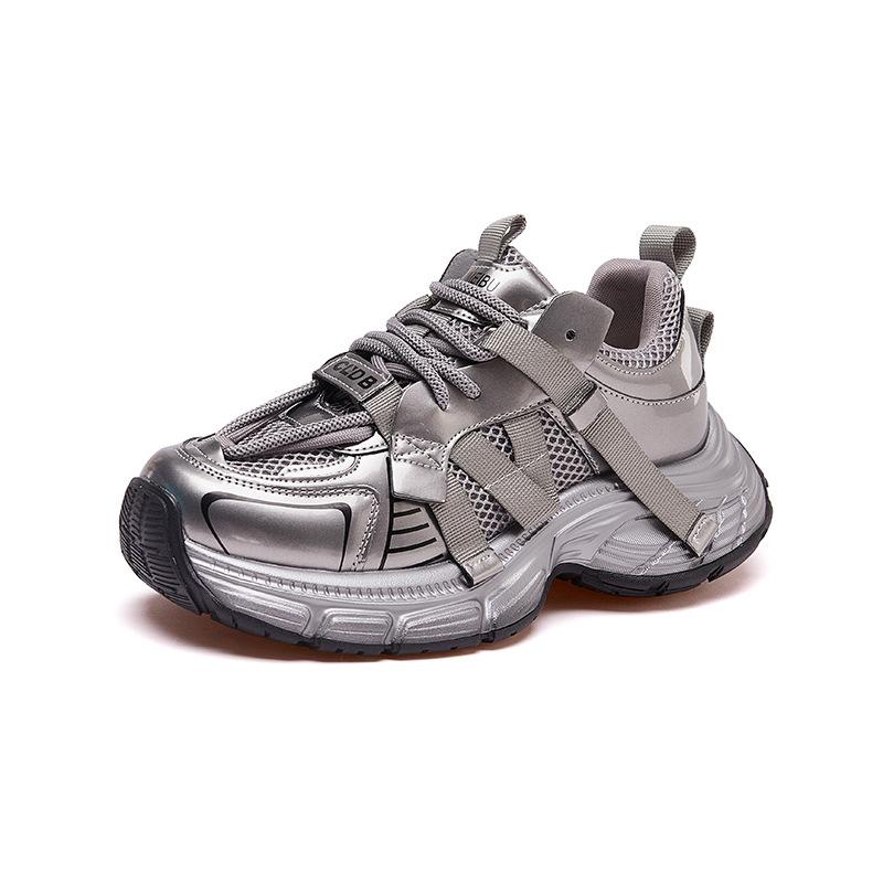 New Dad Shoes for Women Fashionable Thick-soled Sports Single Shoes