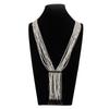 Metal Chain Bohemian Necklace Floral Multi Layer Choker Fashion Multi-Layer Beads Necklace  Girls