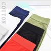 Long Men's Underwear Mid Waist Anti Wear Leg Elastic Cotton Sports Flat Corner Panties Men Underpants