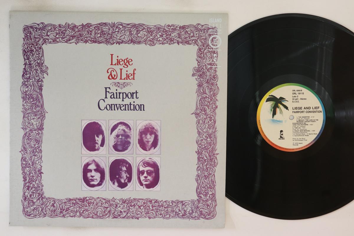 

LP Record FAIRPORT CONVENTION - Liege & Lief ORL8080 ISLAND Italy Rock Used