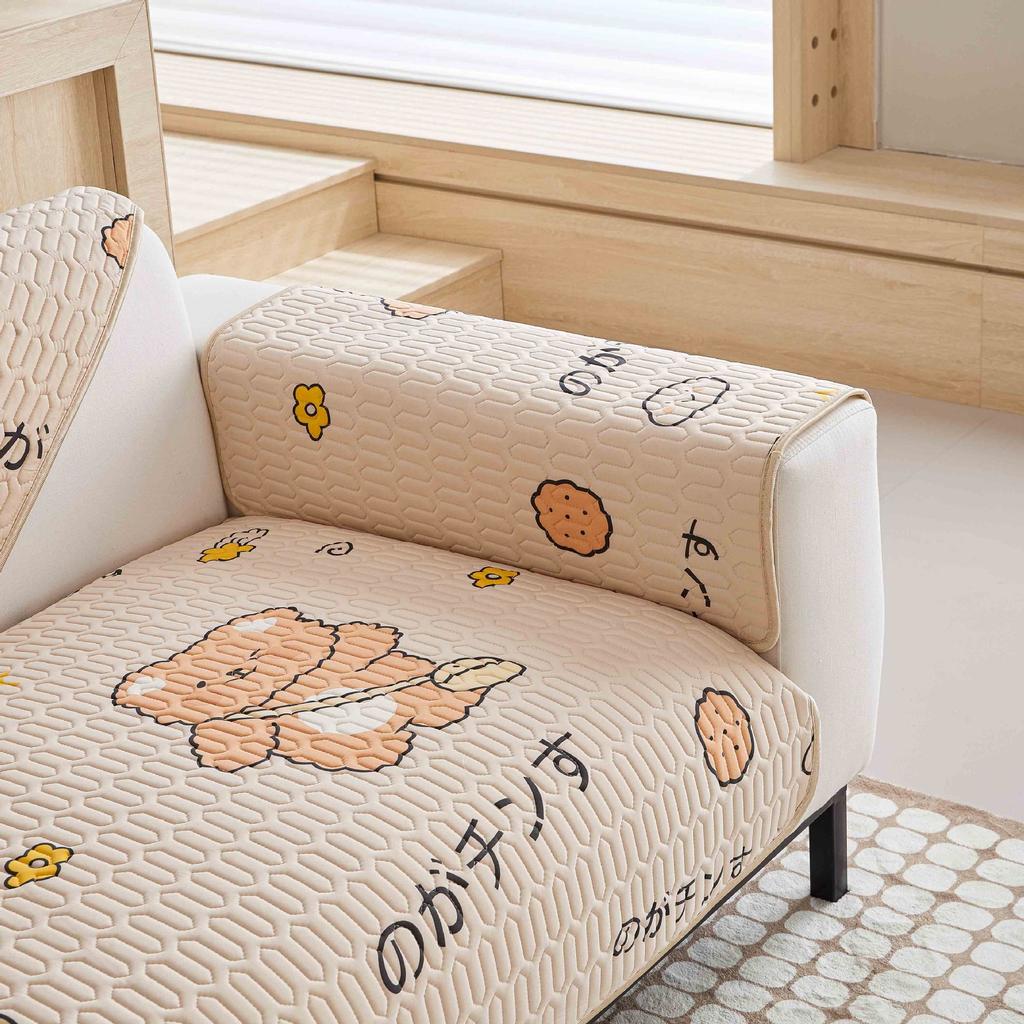 Latex Sofa Cushion Mat Sofa Cushion Summer Ice Silk Sofa Cover New Non-Slip Cover Towel Dirt-Resistant