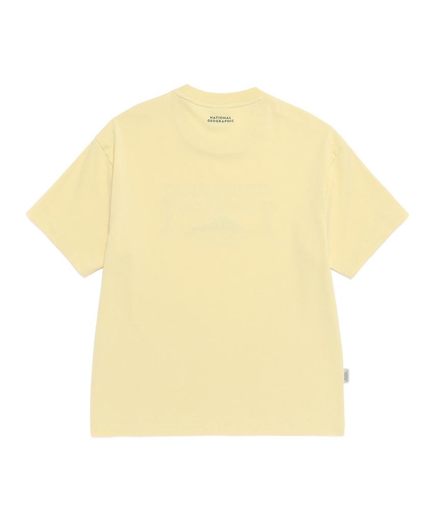 NATIONALGEOGRAPHIC N262Uts980 [Aerosilver] Abyss Big Graphic Short Sleeve T-Shirt Pale Yellow