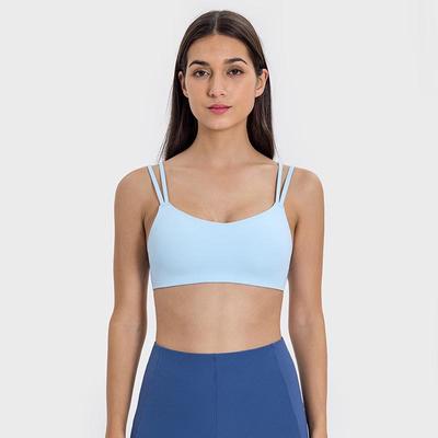 Top imbottito a coste da donna per Yoga e Sport